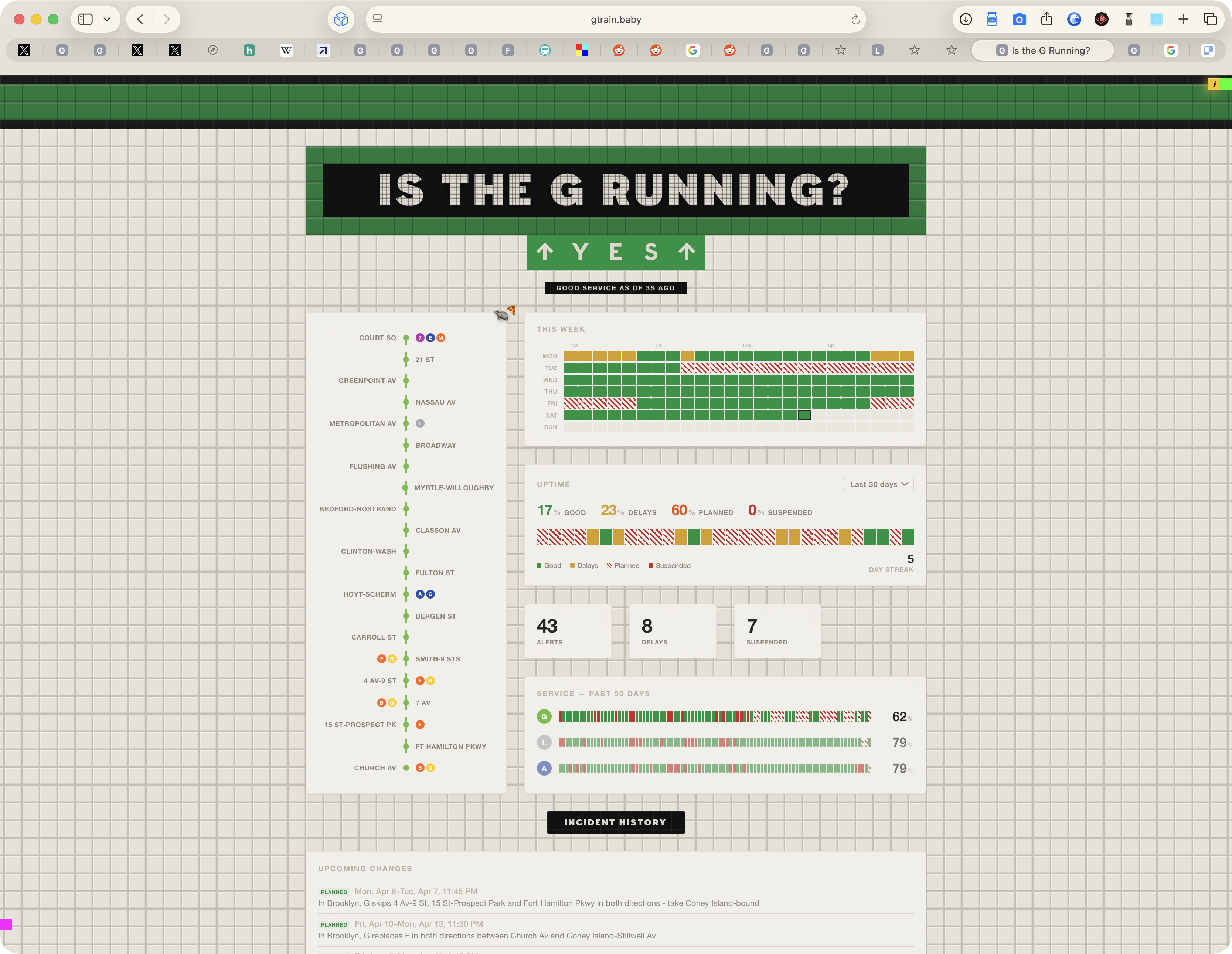 gtrain.baby V3 · live
